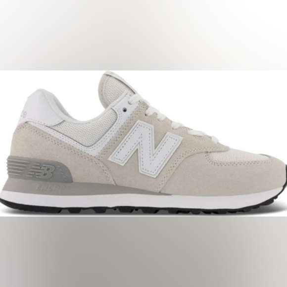 New Balance 574 Sneakers in Grey/Off-White - Picture 3 of 11